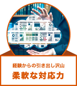 経験からの引き出し沢山柔軟な対応力